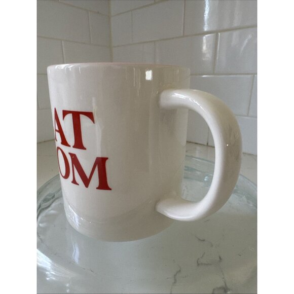 Parker Lane Stoneware “Cat Mom” Coffee Mug White Outside Pink Inside - Picture 6 of 10